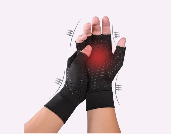 Guantes de Compresión con Hilos Cobre ( 1 par)